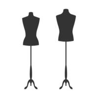 mannequin voor mannen en Dames voor naaien kleren. vector illustratie.