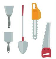 repareren gereedschap vector set. repareren items vector illustratie