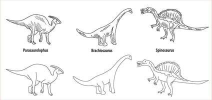 dinosaurus vector. schattig dinosaurus vectoren brullen patroon