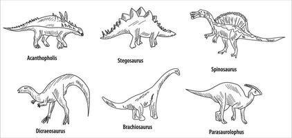 dinosaurus vector. schattig dinosaurus vectoren brullen patroon