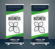 bedrijf rollen omhoog banier verticaal sjabloon ontwerp, voor brochure, bedrijf, folder, infographics modern x-banner en vlag-banner reclame vector