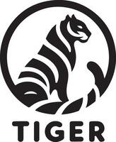 tijger gezicht vector logo illustratie, tijger gezicht vector silhouet