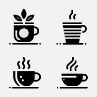 minimalistische koffie kop icoon vector