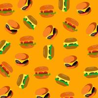 cheeseburger patroon vector
