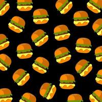 hamburgers patroon illustratie vector