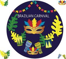 braziliaans carnaval vector illustratie