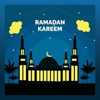 ramadan sociale media plaatsen vector