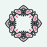 decoratief wijnoogst kader. vector ontwerp. bloemen ornament.