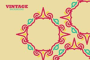Islamitisch Arabisch achtergrond met meetkundig patroon en mooi ornament vector