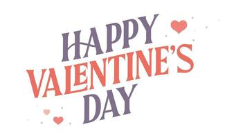 gelukkig Valentijnsdag logo ontwerp. valentijnsdag liefde banier tekst ontwerp. vector