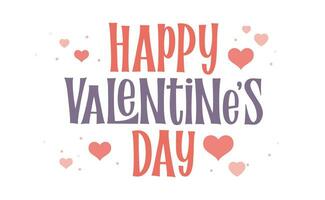 gelukkig Valentijnsdag logo ontwerp. valentijnsdag liefde banier tekst ontwerp. vector