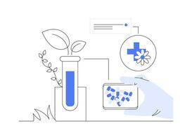 homeopathie abstract concept vector illustratie.