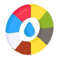 uniek ontwerp icoon van kleur selectie vector