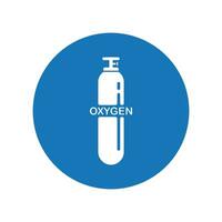 zuurstof cilinder icoon vector