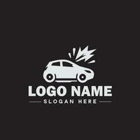 automotive logo auto winkel logo auto handel logo auto reparatie logo icoon schoon vlak modern minimalistische bedrijf voertuig logo bewerkbare vector