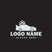 automotive logo auto winkel logo auto handel logo auto reparatie logo icoon schoon vlak modern minimalistische bedrijf voertuig logo bewerkbare vector