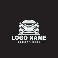 automotive logo auto winkel logo auto handel logo auto reparatie logo icoon schoon vlak modern minimalistische bedrijf voertuig logo bewerkbare vector