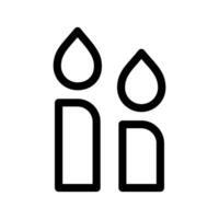 Kerstmis kaarsen icoon vector symbool ontwerp illustratie