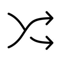 shuffle icoon vector symbool ontwerp illustratie