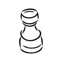 schaak vector schetsen