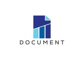 document groei logo ontwerp vector sjabloon