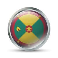 Grenada vlag 3d insigne illustratie vector