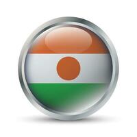 Niger vlag 3d insigne illustratie vector