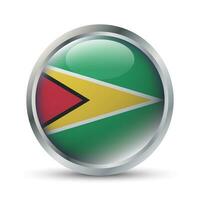 Guyana vlag 3d insigne illustratie vector