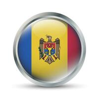 Moldavië vlag 3d insigne illustratie vector