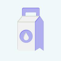 icoon het wassen poeder. verwant naar wasserij symbool. vlak stijl. gemakkelijk ontwerp bewerkbaar. gemakkelijk illustratie vector