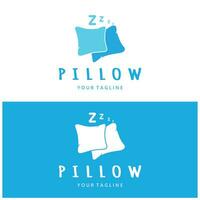 creatief logo ontwerpen voor kussens, dekens, bed lakens en bedden, slaap, zzz, klok, maan en sterren. vector