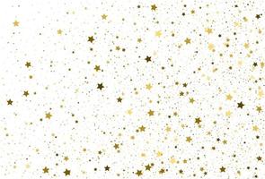 licht gouden glitter confetti achtergrond. gouden sterren. vector