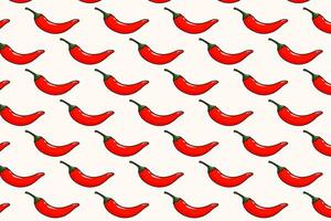 Chili paprika's voedsel Product naadloos patroon sjabloon abstract stijl achtergrond behang ontwerp vector