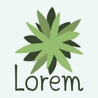 abstract groen blad logo icoon vector ontwerp. landschap ontwerp, tuin, plant, natuur en ecologie vector logo. ecologie gelukkig leven logotype concept icoon. vector illustratie, grafisch ontwerp bewerkbare des