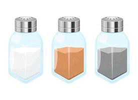 zout en peper vector ontwerp illustratie geïsoleerd op een witte achtergrond