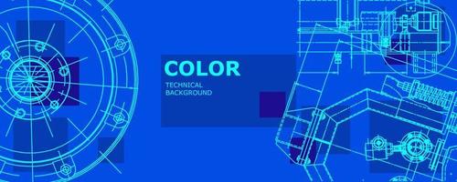 abstracte achtergrond concept mechanische engineering tekening. technisch behang vector