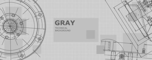 abstracte achtergrond concept mechanische engineering tekening. technisch behang vector