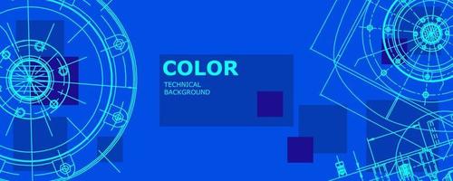 abstracte achtergrond concept mechanische engineering tekening. technisch behang vector