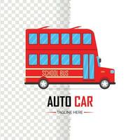 passagier tekenfilm stijl school- bus modern auto voertuigen, op wielen motor vervoer ontwerpen vector