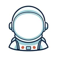 tekenfilm astronaut helm tekening vector
