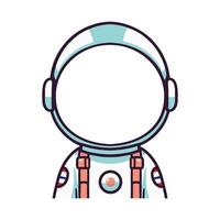 tekenfilm astronaut helm tekening teken vector