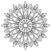 mandala kleur Pagina's - gemakkelijk mandala kleur bladzijde - gemakkelijk mandala kleur bladzijde - kleur bladzijde vector