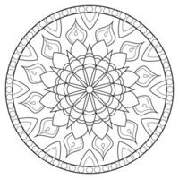 mandala kleur Pagina's - gemakkelijk mandala kleur bladzijde - gemakkelijk mandala kleur bladzijde - kleur bladzijde vector