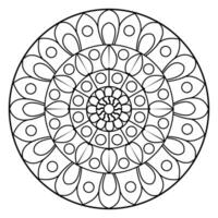 mandala kleur Pagina's - gemakkelijk mandala kleur bladzijde - gemakkelijk mandala kleur bladzijde - kleur bladzijde vector