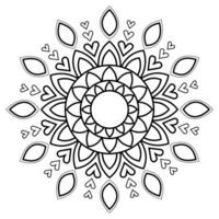 mandala kleur Pagina's - gemakkelijk mandala kleur bladzijde - gemakkelijk mandala kleur bladzijde - kleur bladzijde vector