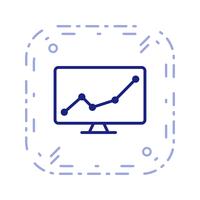 aandelenmarkt vector pictogram