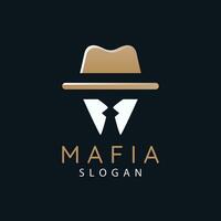 vector grafisch ontwerp, maffia logo ontwerp