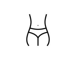pictogram voor gewichtsverlies. slanke dame met meetlint pictogram geïsoleerd op een witte achtergrond. vectorillustratie. eps 10. vector