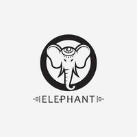 olifant logo vector illustrator ontwerpsjabloon