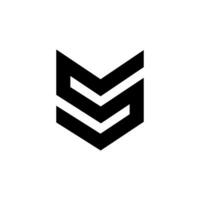 brief s met modern wolf vorm software tech branding abstract monogram logo vector
